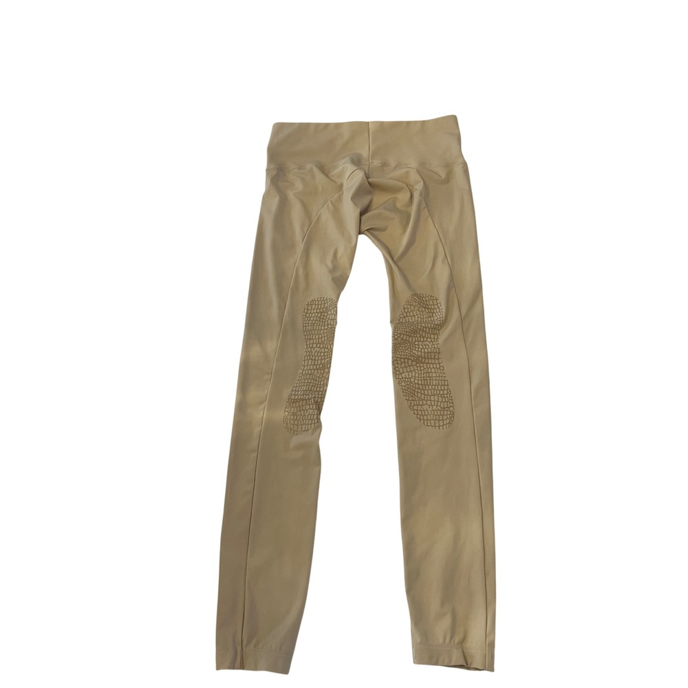 Horze Equestrian Womens Tan Beige Silicone Knee Patch Riding Tights Breeches 12 - Picture 2 of 8